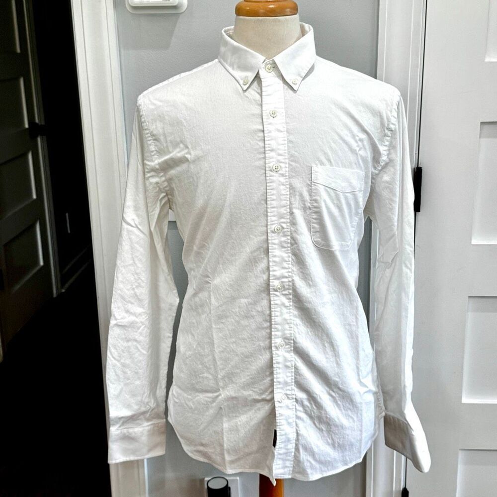 Faherty White Stretch Oxford 2.0 Button Down Long Sleeve Dress Shirt. Large.